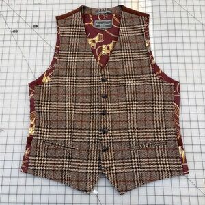 Dapper Dandy Plaid Waist Vest